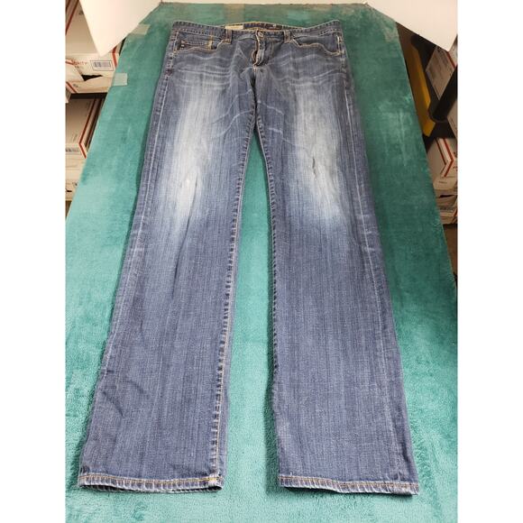 Adriano Goldschmied Jeans Size 36x36 Mens Blue Pants Stretch Protege Straight - Picture 2 of 13